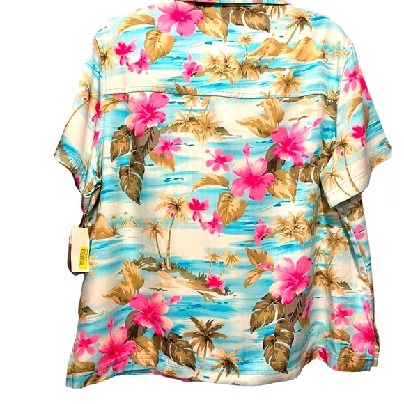 HAWAIIAN PRINT BUTTON DOWN SHIRT SIZE XL - Picture 5 of 5